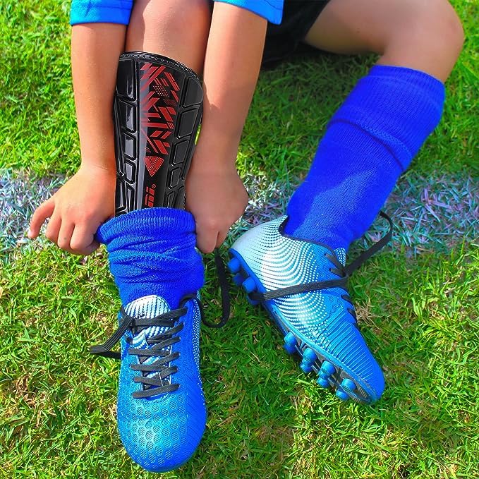 VIZARI Malaga Soccer Shinguard | Durable Soccer Shin Guard with Tough Protection & Elastic Straps | Breathable, Moisture-Wicking Youth Soccer GearProduct - Image 2